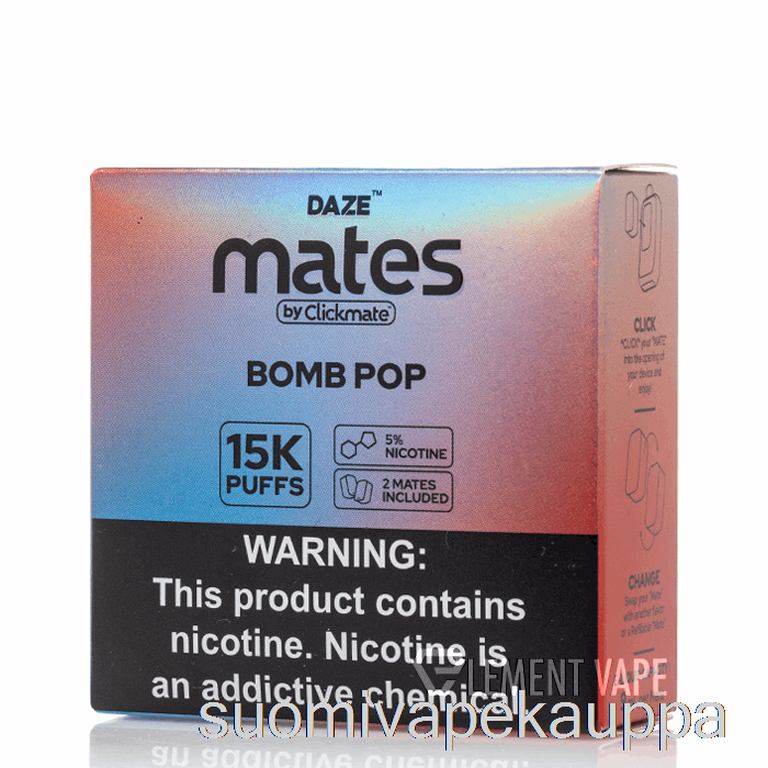 Vape Suomi 7 Daze Mate Pods Bomb Pop